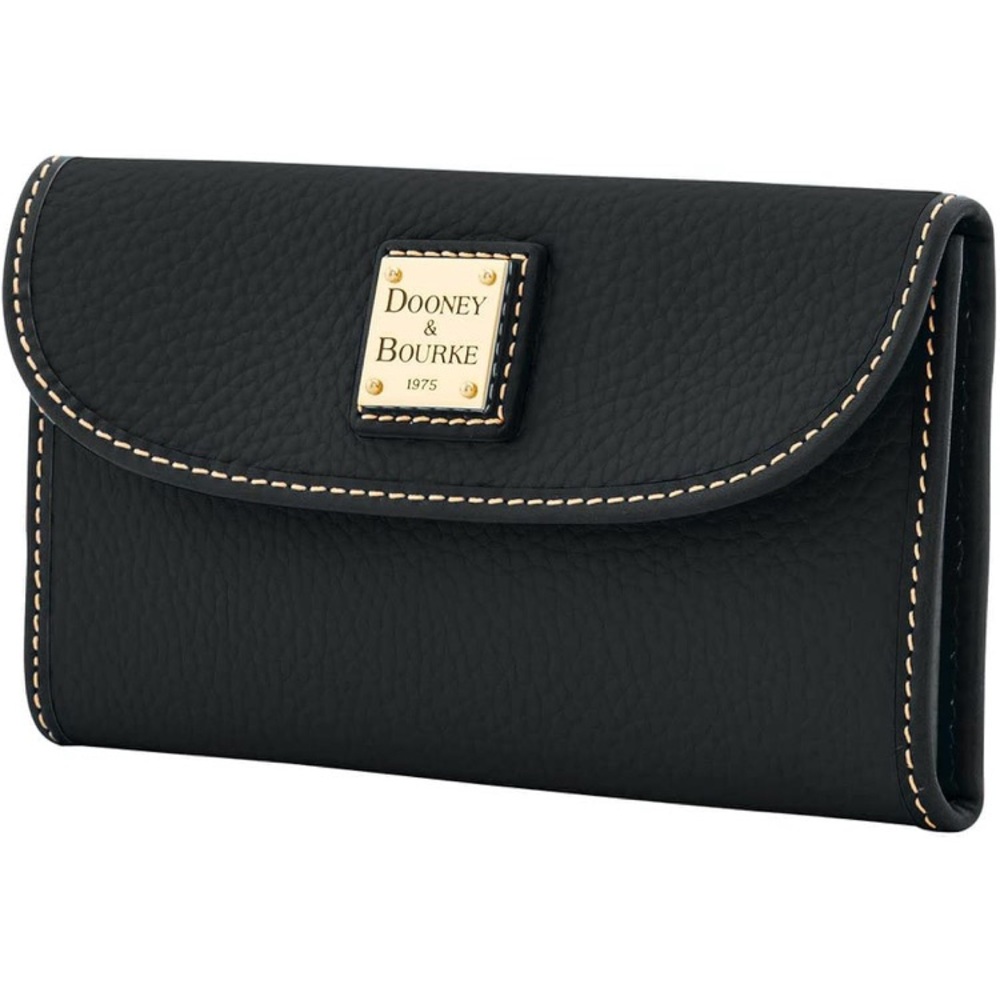 Dooney & Bourke Black Pebble Leather Wallet